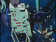 A VF-1A floating inside ARMD-01.