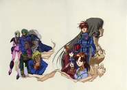 The original cover cel art by Haruhiko Mikimoto is listed on Mandarake's auction site and being sold for 190,000 yen, with a minimum bid of 150,000 yen. It was originally listed on June 20, 2018.[1]