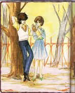 A what-if illustration by Haruhiko Mikimoto of Hikaru, now married to Misa Hayase.