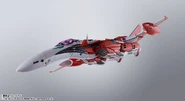 DX Chogokin YF-29 Durandal (Alto Saotome Use) Full Set Pack (October 2020): fighter mode, bottom view