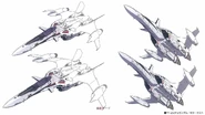 Early fighter mode design (Macross Variable Fighter Designers Note)