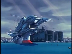 LH-2000 Helicopters flying around the Macross and the Prometheus.