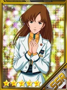 A Misa Hayase card from Macross Card Fighter.
