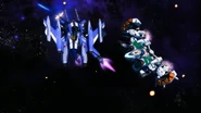 Escorting Bogue's VF-31AX Armored Kairos Plus