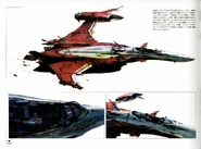 Crashed YF-29, artwork by Hidetaka Tenjin (Hidetaka Tenjin Macross Works Valkyries: Third Sortie)