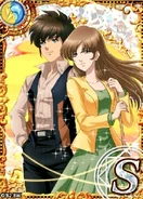 Another card of Misa and Hikaru in casual clothing.