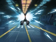 Launching from the hangar