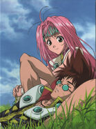 Mylene accompanying Basara Nekki while he's napping.