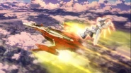 Alto Saotome ejecting from his YF-29