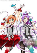 Mikumo Guynemer and Freyja Wion print depicting the Change!!!!! concert scene.