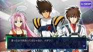 Mylene and Basara actually talking to Hikaru Ichijyo in the Magical My Friends event in Uta Macross.