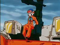 Hikaru confused as to why his fighter transformed.