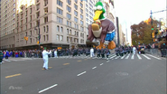 Uncle Dan's right wing sagged helium at the start of the 2023 parade.