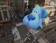 Blue during the 2002 Parade CBS telecast. (Screenshot: CBS)