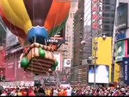 While at Times Square, a rope from the balloon got caught on a lamppost that would fall on top of two sisters at 11 and 26 years old, receiving several injuries, but were recovered within several hours.