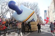 The Dreidel kept Deflating during the 2013 Parade.