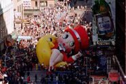 Betty Boop collapsed before she could reach the finish line in the 1986 Parade.