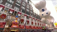 The Pillsbury Doughboy takes on a brand new balloon in the 2023 NBC telecast. (Screenshot: NBC)