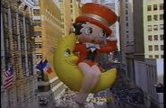 Betty Boop during her appearance in the 1996 NBC telecast. (Screenshot: NBC)