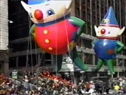 The Holiday Elves (but not C.J.) during the 2005 parade NBC telecast.