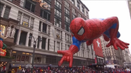 Spider-Man during his final appearance in the 2014 NBC telecast