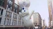 The Pillsbury Doughboy during the 2017 parade NBC telecast. (Screenshot: NBC)