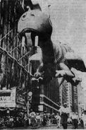 Happy Dragon enters Herald Square for the first time