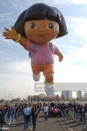 Dora the Explorer balloon during her test flight in 2005