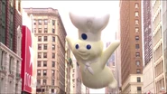 The Pillsbury Doughboy during the 2015 parade NBC telecast. (Screenshot: NBC)