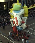 The Cat in the Hat's hat was left dangling after the light deflated it. (Photo: Evy Mages)