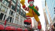 Ronald McDonald with deflated hair during the 2012 NBC telecast