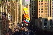 Bart during the 1990 parade NBC telecast (Screenshot: NBC)