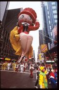 Betty Boop's moon was punctured in the 1995 Parade.