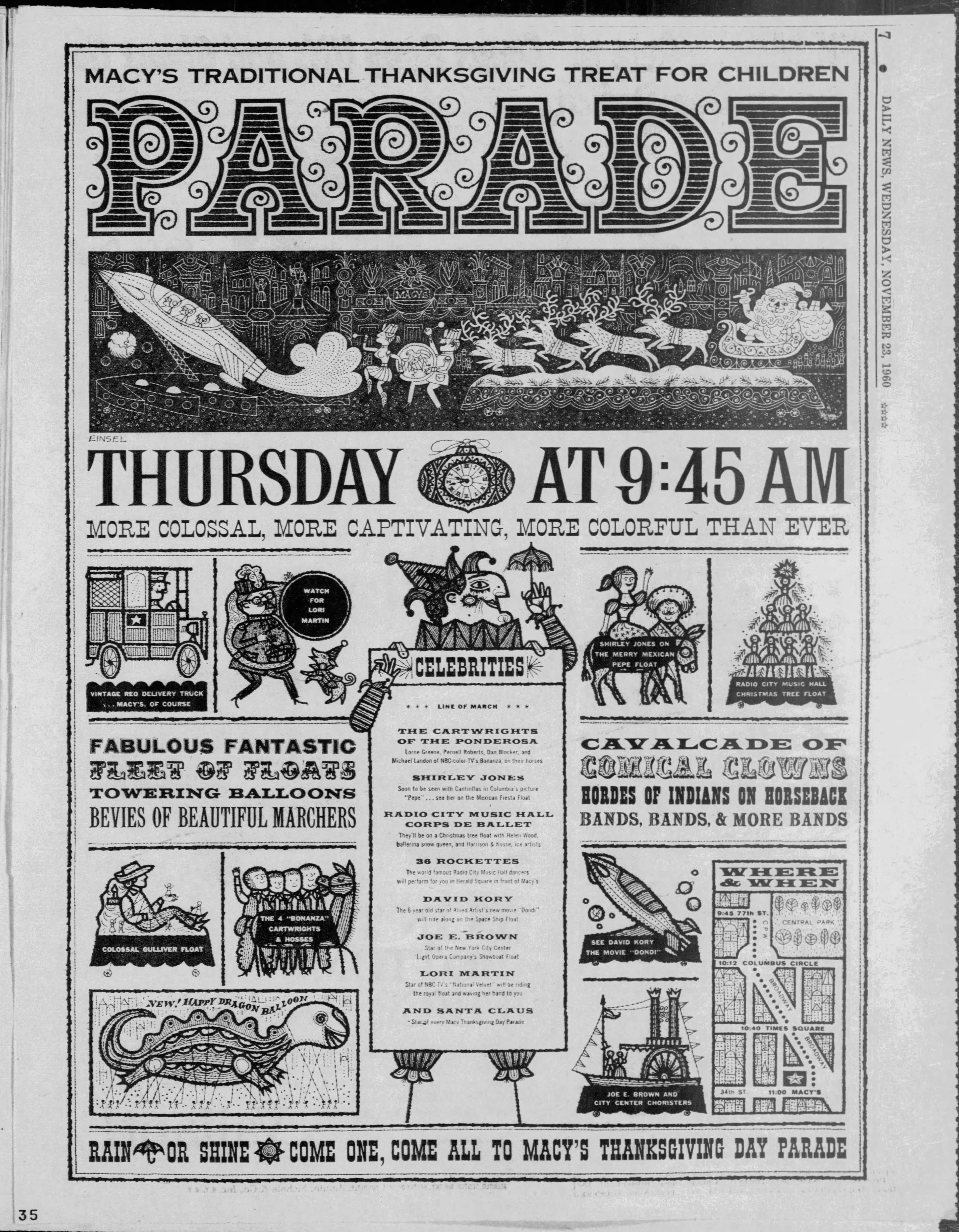 The 34th Annual Macy S Thanksgiving Day Parade Macy S Thanksgiving Day Parade Wiki Fandom