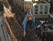 The handless Superman makes his appearance on the 1986 NBC telecast.