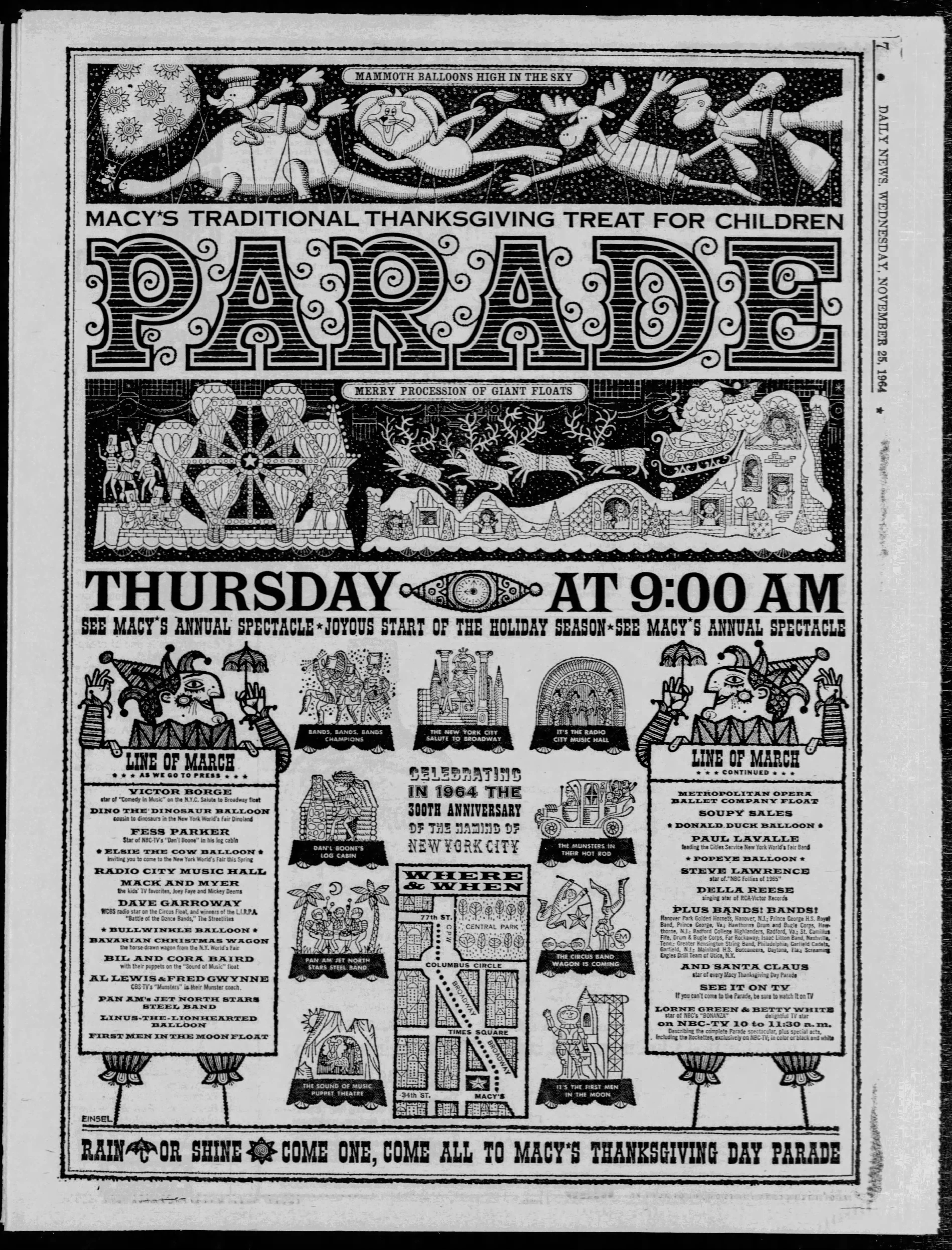 The 38th Annual Macy S Thanksgiving Day Parade Macy S Thanksgiving Day Parade Wiki Fandom