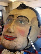 The head being air-inflated in the 2000s