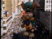 Quik Bunny during his appearance in the 1993 NBC telecast and both 1997 and 1998 as stock footage.