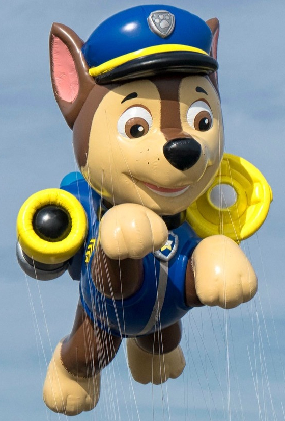 Chase from PAW Patrol Macy's Thanksgiving Day Parade