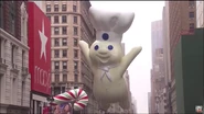 The Pillsbury Doughboy during the 2014 parade NBC telecast. (Screenshot: NBC)