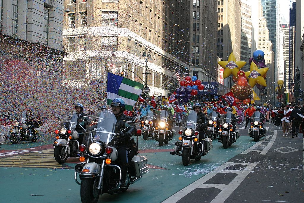 NYPD Highway Patrol Motorcycle Unit Macy's Thanksgiving Day Parade