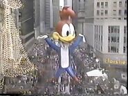 Woody's left hand and both of his feet was ripped in the 1985 Parade.