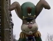 Quik Bunny during his appearance in the 1989 CBS telecast. (Screenshot: CBS)