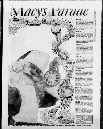 The 30th Annual Macy S Thanksgiving Day Parade Macy S Thanksgiving Day Parade Wiki Fandom