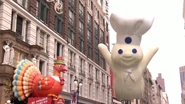 The Pillsbury Doughboy during the 2021 parade NBC telecast. (Screenshot: NBC)