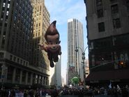 Jimmy Neutron and Kermit the Frog during the 2003 Parade