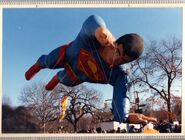 Superman's left arm was ripped by a tree in the 1986 Parade.