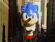 Sonic the Hedgehog speeds his way into Herald Square on the 1994 NBC telecast and again in 1995 and 1997 as stock footage.