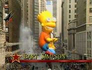 Bart during the 1991 parade NBC telecast (Credit: NBC)