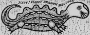 Happy Dragon as he appeared on the 1960 Parade newspaper advertisement